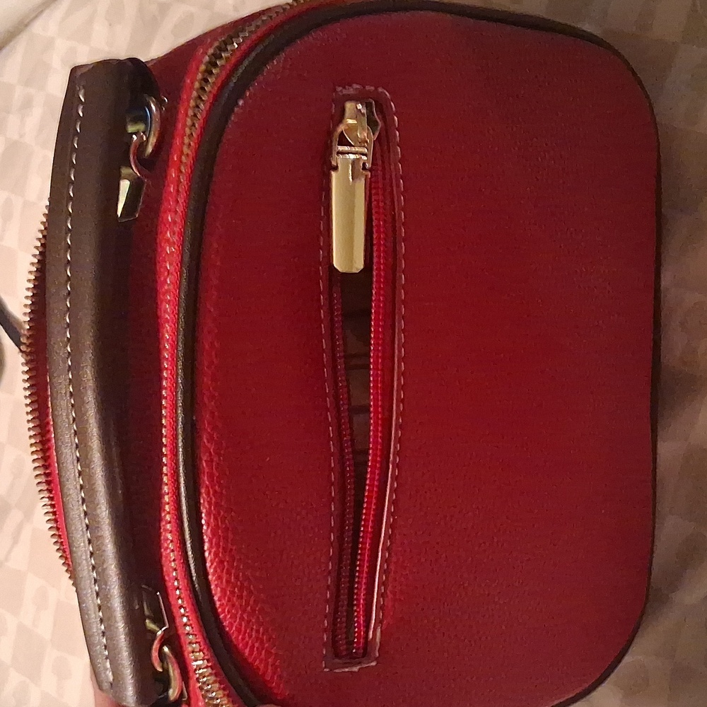 Red Leather Women Bag - Picture 5 of 6